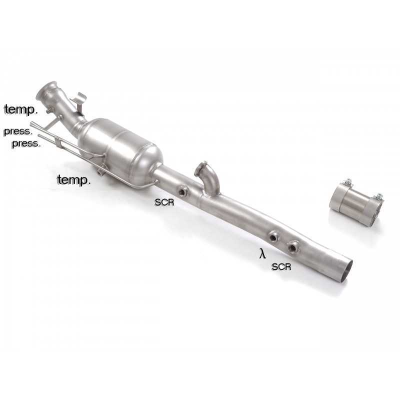 Catalizzatore Gr.N e tubo sostituzione filtro antiparticolato Gr. N inox&nbsp;&nbsp;&nbsp; Richiede rimappatura della centralina