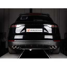 Terminale inox rotondo 2 / 2x108 mm Sportline sfalsati Black