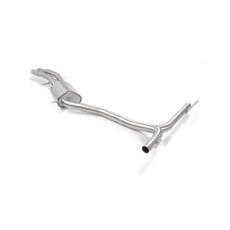 centrale Gr.N con silenziatore inox + Tubo posteriore inox sdoppiato