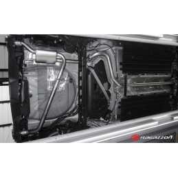 Posteriore inox sdoppiato con terminali rotondi 2 / 118 mm Carbon Shot