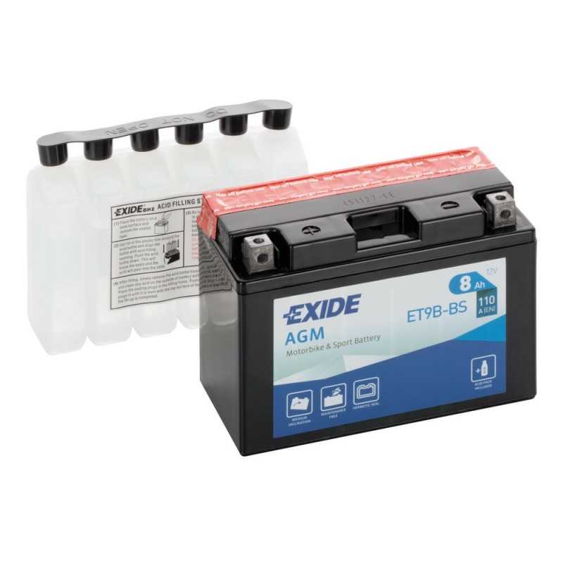 BATTERIA 8Ah 120A EXIDE MOTO AGM A CARICA SECCA