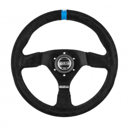 VOLANTE SCAMOSCIATO AD ALTO GRIP. R383 LOGO