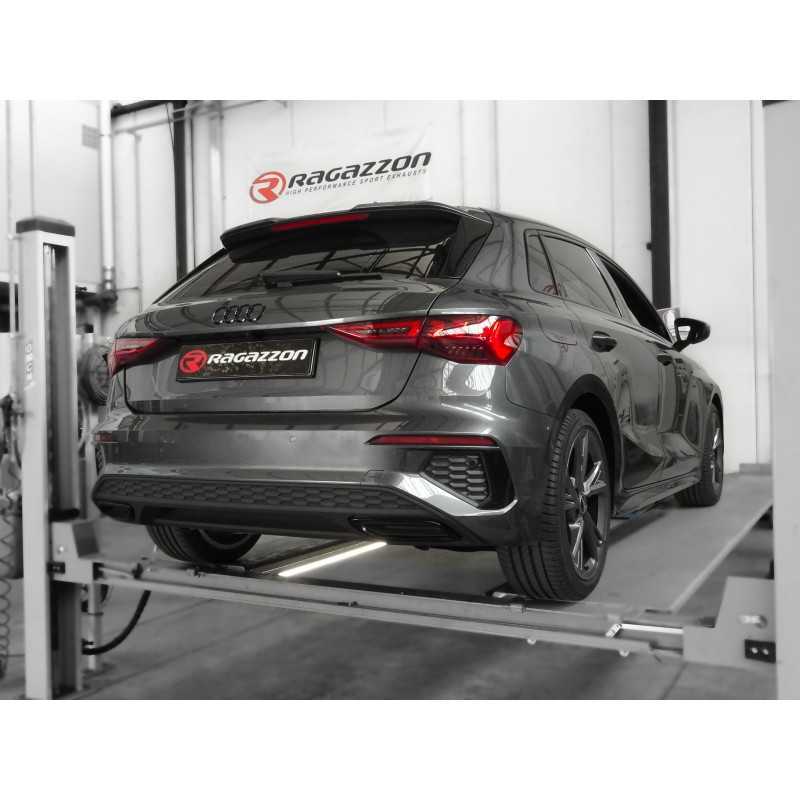 Tubo posteriore Gr. N inox sdoppiato con terminali rotondi 4 / 102 mm Sport Line sfalsati Linea maggiorata diametro 60 mm&nbsp;