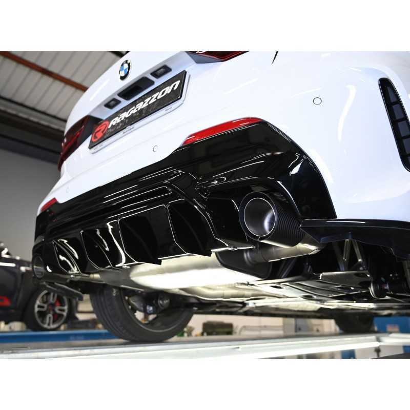Tubo posteriore Gr. N inox sdoppiato con terminali rotondi 2 / 102 mm Sport Line Esclude valvola OEM. L'attuatore della valvol