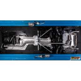 Posteriore inox con terminali rotondi 2x80 mm sfalsati Esclude valvola OEM. L'attuatore della valvola originale va scollegato d
