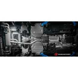 Posteriore inox sdoppiato con terminali rotondi 4 / 114 mm Sport Line con valvola integrata.Il controllo della valvola avviene