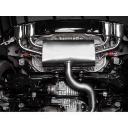 Posteriore inox sdoppiato con terminali ovali 4 / 108x70 mm con valvole integrate.Il controllo della valvola avviene tramite i