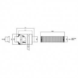 CDA 70mm KIT ASPIRAZIONE DIRETTA