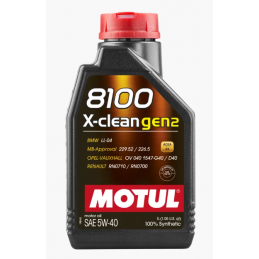 MOTUL 5W40 8100 X-CLEAN GEN2 1 LT
