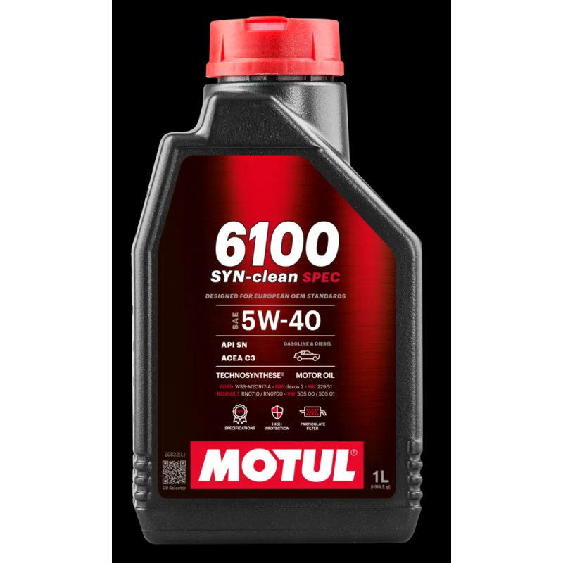 MOTUL 6100 SYN-CLEAN SPEC 5W40 1 LT