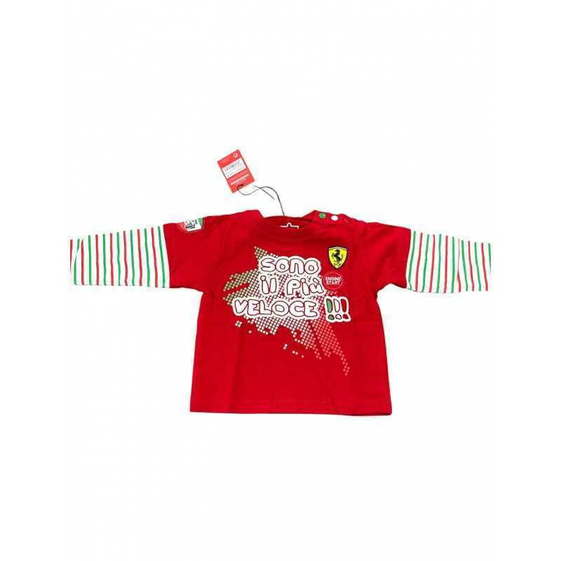 32105030240 T-SHIRT BABY ROSSA 6-9 MESI