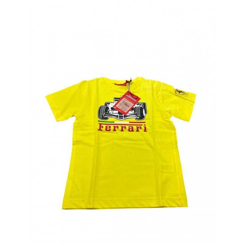32004030706 T-SHIRT BIMBO CAR FERRARI GIALLA TG.06