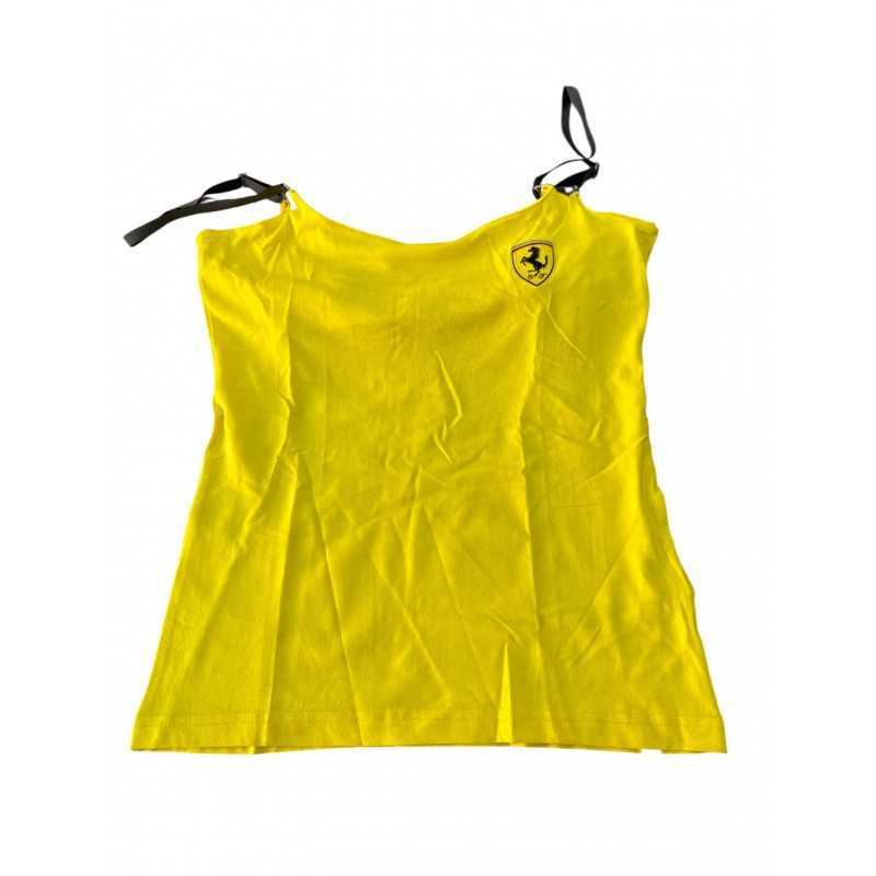 32006040721 TOP DONNA FERRARI GIALLO TG.S