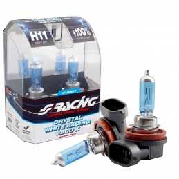 Lampadine alogene H11 Crystal White Racing