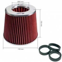 Filtro biconico elicoidale cotone rosso