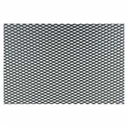 Griglia alluminio nero 125x20 cm maglia extra stretta