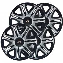 Kit copricerchi 16" Nascar Silver Black