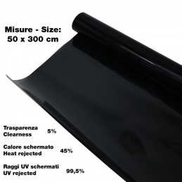Pellicola vetri Black 50x300 cm