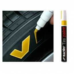 Decorazione gomme gialla