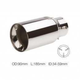 Terminale rotondo id 60mm acciaio inox