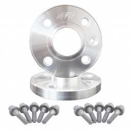 2 distanziali alluminio 20mm 4x108 65,1 con bulloneria BR/17P