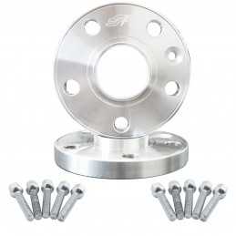 2 distanziali alluminio 18mm 5x112 con bulloneria sferica