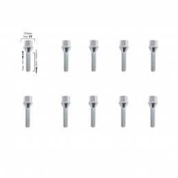 10 bulloni ch.17 12x1.25 l.46mm