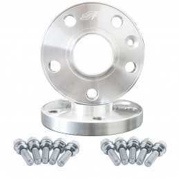 2 distanziali alluminio 16mm 5x130 con bulloneria