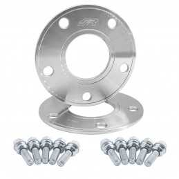 2 distanziali alluminio 5mm 5x130 con bulloneria