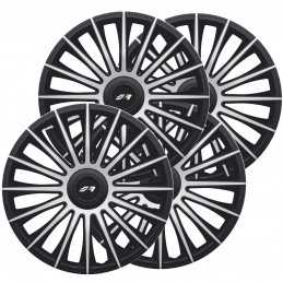 Kit copricerchi 15" Austin Silver Black