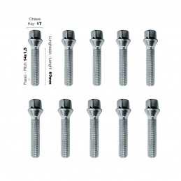 10 bulloni ch.17 14X1.5 l.60mm