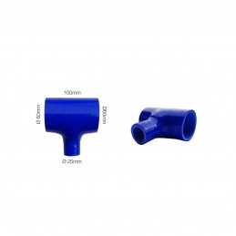 Manicotto blu a T Manitor l.100mm/25mm id.60mm