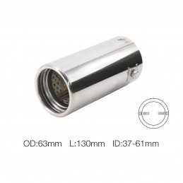 Terminale rotondo id 60mm acciaio inox