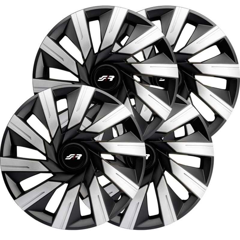 Kit copricerchi 14" Tecna Silver Black