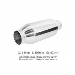 Silenziatore universale id 60mm