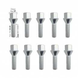 10 bulloni ch.17 12x1.25 l.35mm