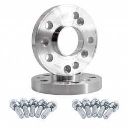 2 distanziali ruota 20mm 5x112 centraggio 66,6 con bulloneria