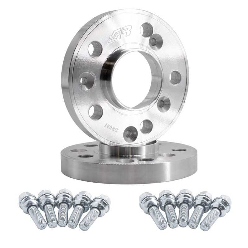2 distanziali ruota 20mm 5x112 centraggio 66,6 con bulloneria