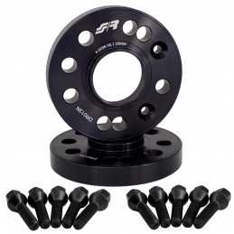 2 distanziali ruota neri 20mm 4/5x98 centraggio 58,1 con bull.