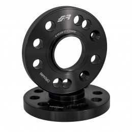 2 distanziali alluminio nero 16mm 4-5x100 mozzo 57,1