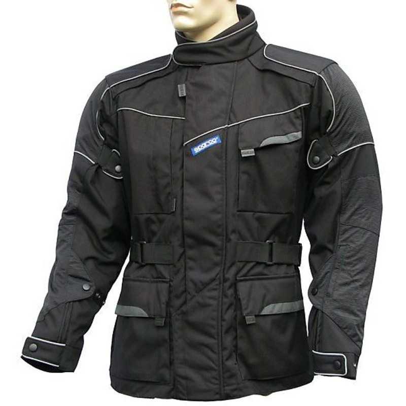 Giacca Moto Sparco Hi-Tech Long Nera