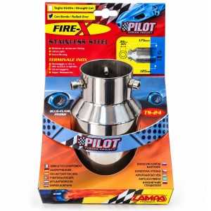 Terminale Scarico Pilot FIRE-X TS-24 Inox 89 mm